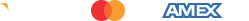 Visa, Mastercard, American Express